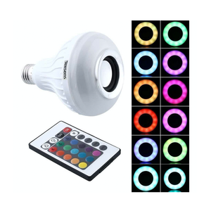 Foco LED con cambio colores y bocina