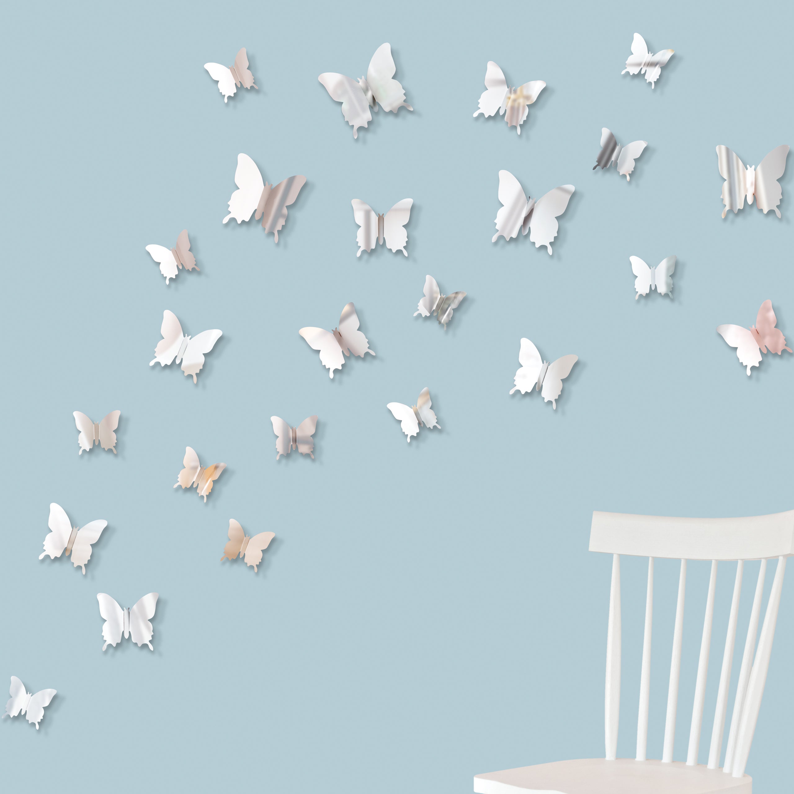 Set decorativo de 24 mariposas flexibles