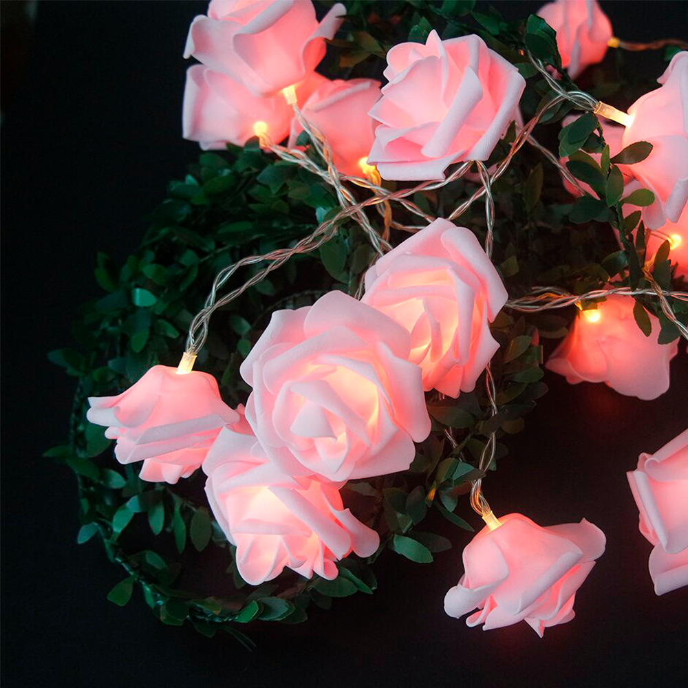 Luces Led decorativas diseño de rosas