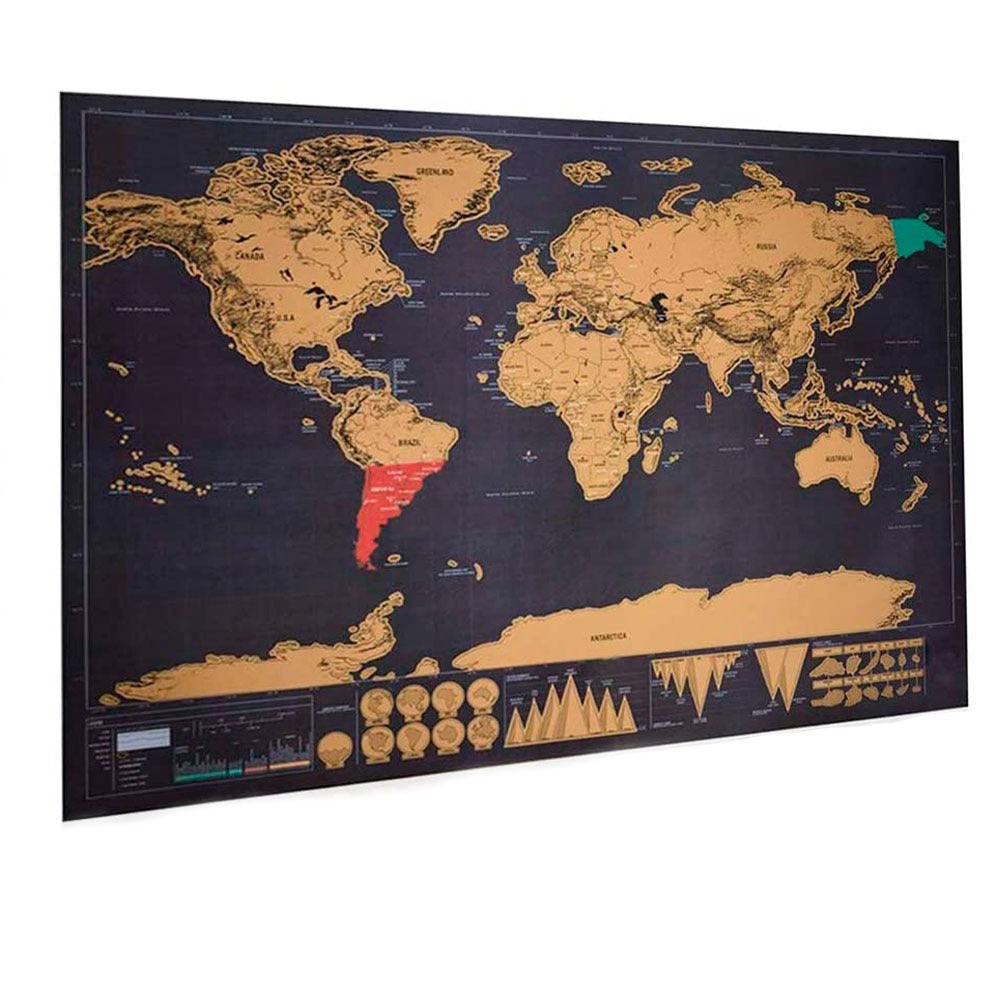 Mapa mundial para rascar
