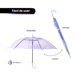 Paraguas traslúcido