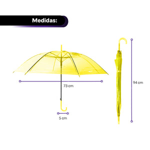Paraguas traslúcido