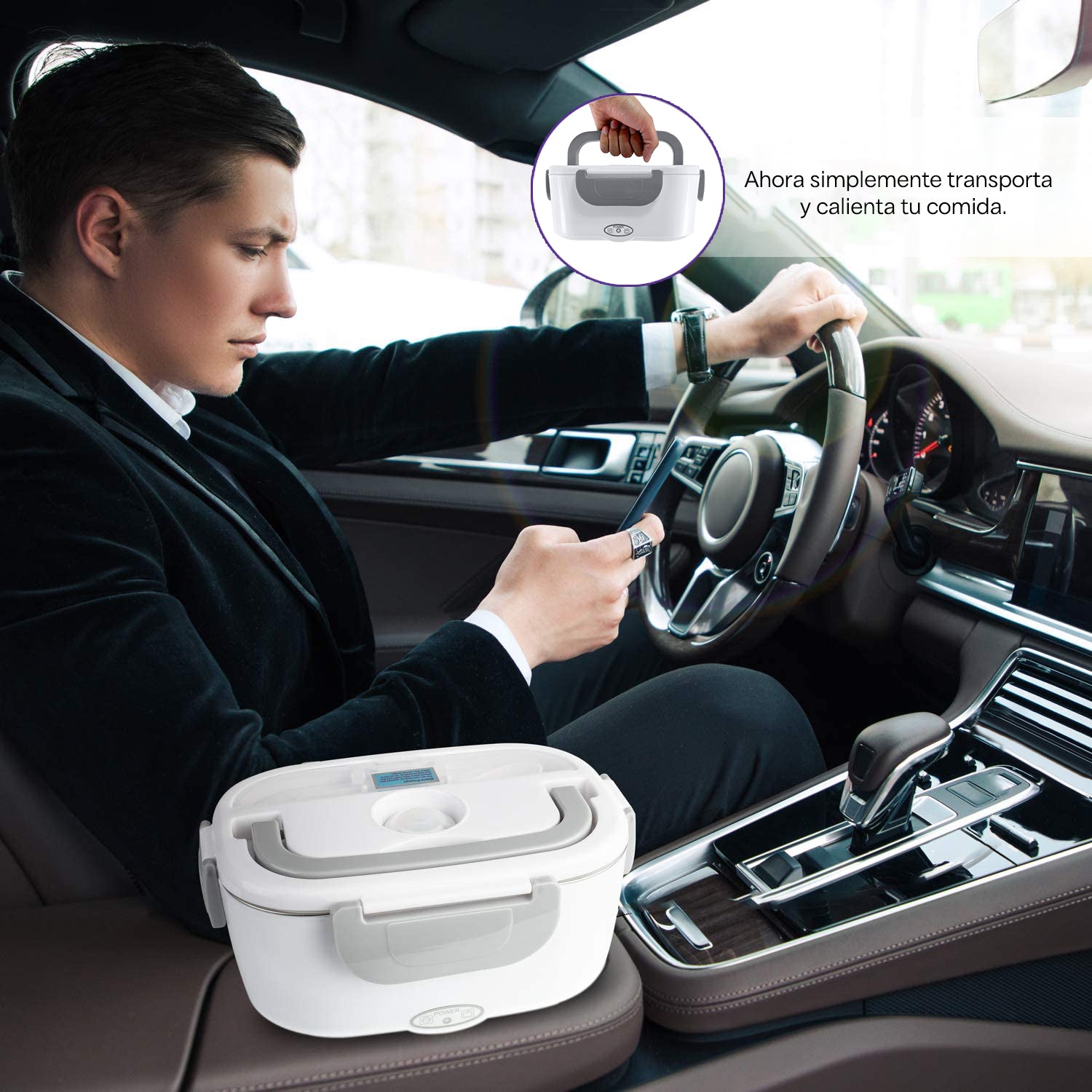 Calentador de alimentos portátil para coche y hogar – Gadgets VS